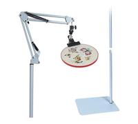 Widybord Supporto per cerchio da ricamo, supporto per punto croce, supporto per ricamo in metallo, regolabile, per cerchi da ricamo, facile da usare