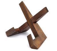 Widybord Supporto per libro da cucina per il bancone della cucina, porta piatti per espositore in legno, per decorazione di vassoio a più livelli