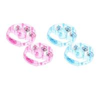 Widybord Tamburello luminoso 4 pezzi lampeggiante Tamburello Glow Musical Tamburello Strumento a percussione