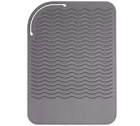 Widybord Tappetino da viaggio in silicone grigio resistente al, cuscinetto anti- per piastre per capelli, arricciacapelli, da stiro e altri strumenti per lo styling a caldo