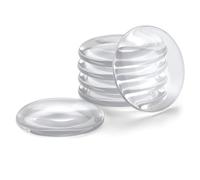 Widybord Tappo per maniglia per porta a parete, adesivo anti-collisione trasparente in silicone, cuscinetto anti-collisione per maniglia della porta spessa, silenziatore e