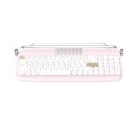 Widybord Tastiera retrò portatile B309 per computer portatile, tablet, telefono, modelli di ricarica rosa