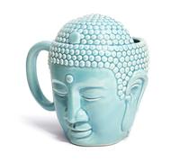 Widybord Tazza di Caffè Tathagata Forma della Tazza di Testa di Tazza di Ceramica Verde