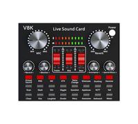 Widybord V8K Audio USB Scheda audio esterna Multi Microfono Portatile Scheda audio Trasmissione in diretta per Computer del telefono cellulare