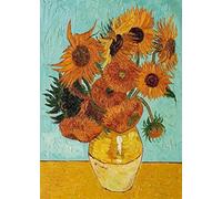 Wieco Art - Girasole di Vincent Van Gogh Riproduzione di dipinti a olio grandi e moderni stampe su tela floreale giclée opere d'arte su tela da parete per camera da letto decorazioni per la casa L