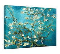 Wieco Art - Stampa artistica, riproduzione del famoso dipinto a olio di Van Gogh “Ramo di Mandorlo Fiorito”, pronta da appendere, per camera da letto, decorazione in casa