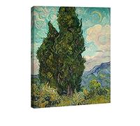 Wieco Art Van Gogh, stampe su tela di giclée classiche su tela di cipressi da parete famosi dipinti ad olio per decorazioni domestiche moderne astratte foresta paesaggistica opera d'arte