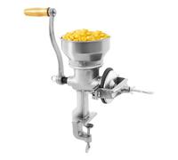 Wiefiche Mulino manuale per cereali, mulino a mano con morsetto da tavolo a forma di C, macinino a mano in ghisa, grano a mano regolabile, capacità di 1,1 libbre, per grani, fagioli, caffè, noci