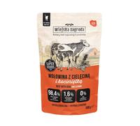 WIEJSKA ZAGRODA Superfoods Manzo con vitello e erba gatta cibo umido per gatti 100 g