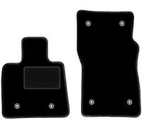 Wielganizator Tappetini anteriori per auto, colore nero, adatti per: Alfa Romeo Stelvio 2x4 (2WD) SUV (2016), 2 pezzi in velluto