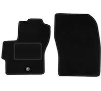Wielganizator Tappetini anteriori per auto in velluto nero su misura per Mazda 3 I BK Hatchback (2003 - 2009), 2 pezzi