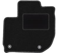 Wielganizator Tappetini auto in velluto su misura, compatibili con Honda HR-V II Crossover 2014-2018 - Velluto - Accessori Auto - Pratico Zerbino Auto - 1 pezzo - Nero