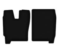 Wielganizator Tappetini auto in velluto su misura, compatibili con Iveco Eurocargo II (2002 - 2008) | Qualità: base - vestibilità precisa - fondo antiscivolo - 2 pezzi - nero