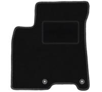 Wielganizator Tappetini auto in velluto su misura, compatibili con Kia NIRO Crossover 2016 - Velluto - Accessori auto - Pratico zerbino auto - 1 pezzo - nero