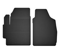 Wielganizator Tappetini in gomma anteriori adatti per Lancia Ypsilon III (2011) Hatchback, set da 2 pezzi, solo anteriori, migliore vestibilità rispetto ai tappetini universali, colore nero