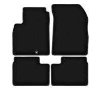 Wielganizator Tappetini in velluto adatti per Nissan Micra K13 (2010 - 2016) | Qualità: Basic - Vestibilità precisa - Anti scivolo fondo 4 pezzi - Nero
