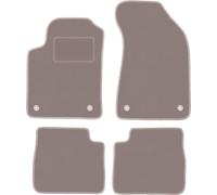 wielganizator Tappetini per auto in velluto beige, per Lancia Delta III (2008-2014) Set di tappetini in velluto per auto, 4 pezzi