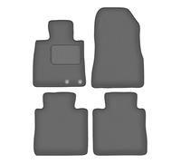 Wielganizator Tappetini per auto in velour, in grafite, colore antracite, 4 pezzi