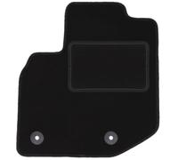 Wielganizator Tappetino per conducente in velluto adatto per Honda Jazz III (2008 - 2011) Hatchback lato conducente, tappetino in velluto nero, 1 pezzo - su misura