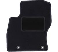 Wielganizator Tappetino per il conducente, di colore nero, adatto per: Ford Focus MK2 station wagon, berlina, berlina, berlina (2004-2011), tappetino per il lato conducente, in velluto