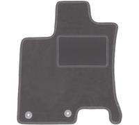 Wielganizator Tappeto in velluto grafite del conducente, adatto per: Nisan Qashqai + 2 (2008-2013) tappetino per i piedi del conducente crossover in grafite 1-teilig su misura