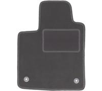 Wielganizator Tappeto in velluto grafite del conducente, adatto per: Renault Twingo II (2007-2014) berlina berlina tappetino per i piedi del conducente in grafite 1-teilig su misura