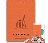 Wien, Österreich, Puzzle für Erwachsene, 1000 Teile, hilft dem Gehirn, süchtig machendes Spielzeug zu trainieren, um Geduld zu fördern, Eltern-Kind-Interaktion, 38x26cm