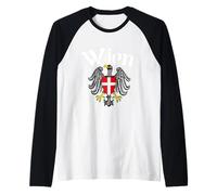 Wien Vienna Austria Wappen Maglia con Maniche Raglan