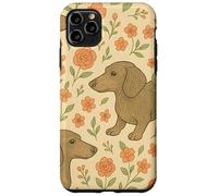 Wiener Dogs Flowers Cute Sausage Dogs Bassotto Custodia per iPhone 11 Pro Max