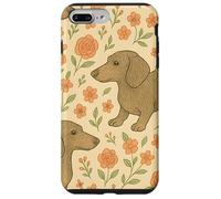 Wiener Dogs Flowers Cute Sausage Dogs Bassotto Custodia per iPhone 7 Plus/8 Plus