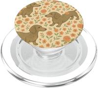 Wiener Dogs Flowers Cute Sausage Dogs Bassotto PopSockets PopGrip per MagSafe