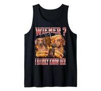 Wiener? Non conosco Quasi Il Suo Divertente Bassotto Doxie Chiweenie Canotta