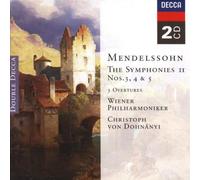 Wiener Philharmonike Mendelssohn: The Symphonies II: Symphony Nos. 3, 4 & (CD)