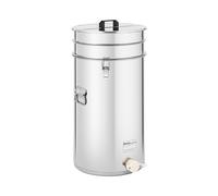 Wiesenfield Maturatore per miele - 70 L - Con setaccio, coperchio e rubinetto di imbottigliamento - Acciaio inox WIE-HT-100