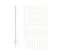 Wiesenfield Paletti per recinzione pascoli - 103 cm - Bianco - 40 pezzi WIE-WF-130