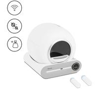 Wiesenfield Seconda Mano Lettiera per gatti autopulente - Controllo via app - Apertura Ø 25 cm - Sterilizzazione plasma WIE-SL-03