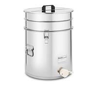 Wiesenfield WIE-HT-30 Maturatore per miele - 40 L - Con coperchio e rubinetto di imbottigliamento - Acciaio inox
