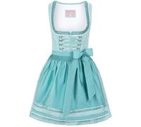 Wiesnwuid Dirndl Lilly Vestito per Occasioni Speciali, Turchese, 40 Donna
