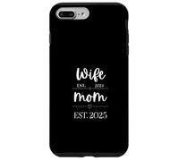 Wife Est 2024 Mom Est New Mom Pregnancy Reveal Just Married Custodia per iPhone 7 Plus/8 Plus