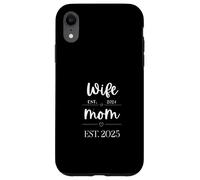 Wife Est 2024 Mom Est New Mom Pregnancy Reveal Just Married Custodia per iPhone XR