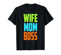 Wife Mom Boss Mothers Day Funny Gift idea regalo per uomo e donna Maglietta
