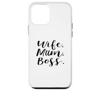 Wife Mum Boss' T-Shirt | Funny Mum, Mummy Custodia per iPhone 12 mini