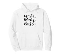 Wife Mum Boss' T-Shirt | Funny Mum, Mummy Felpa con Cappuccio
