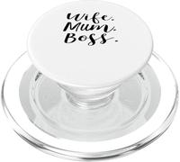 Wife Mum Boss' T-Shirt | Funny Mum, Mummy PopSockets PopGrip per MagSafe