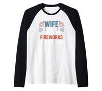 Wife of An Awesome Fireworks Director 4 luglio Maglia con Maniche Raglan