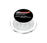 Wife Seems Upset! Update: False Alarm, She Said 'I'm Fine'. PopSockets PopGrip per MagSafe