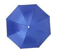 Wifehelper Ombrello da Testa Anti-UV, ombrellone da Pesca con Protezione Solare, Cappello Antipioggia Impermeabile Antipioggia, 65cm(blu reale)