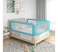 WIFESE Barriera Letto Bambini Blu 190x25 cm in Tessuto Sponda di Sicurezza Regolabile Protezione Ottimale Contro la Caduta per Letto è Adatta a Bambini di Età Compresa Tra 18 Mesi e 5 Anni