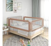 WIFESE Barriera Letto Bambini Grigio Talpa 160x25 cm in Tessuto Sponda di Sicurezza Regolabile Protezione Ottimale Contro la Caduta per Letto è Adatta a Bambini di Età Compresa Tra 18 Mesi e 5 Anni