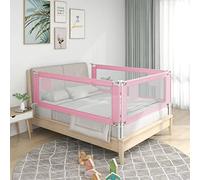 WIFESE Barriera Letto Bambini Rosa 90x25 cm in Tessuto Sponda di Sicurezza Regolabile Protezione Ottimale Contro la Caduta per Letto è Adatta a Bambini di Età Compresa Tra 18 Mesi e 5 Anni